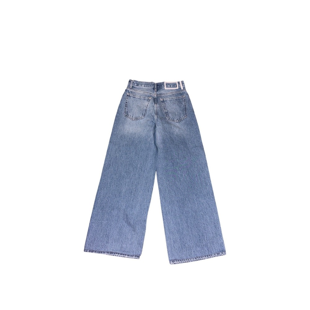 LA LIGNE Wide Leg Jeans Light Wash Denim Women's Size 26